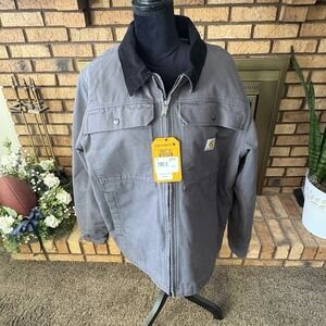 Carhartt Loose Fit Washed Duck Insulated Traditional Jacket Men's Size Medium